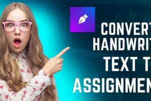 Best App to Convert Handwrite text to Assignment